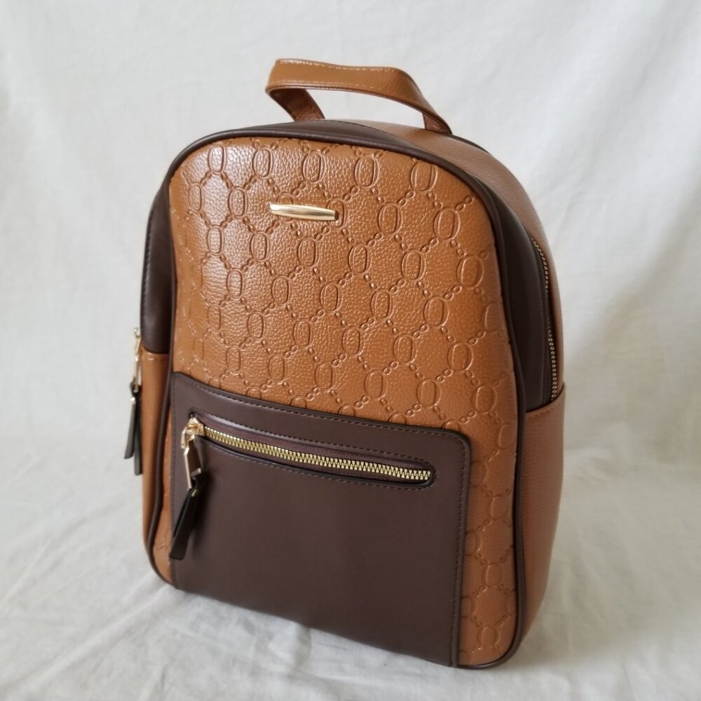 NEW! Versatile Faux Leather Backpack/Shoulderbag/Tote with Adjustable Straps